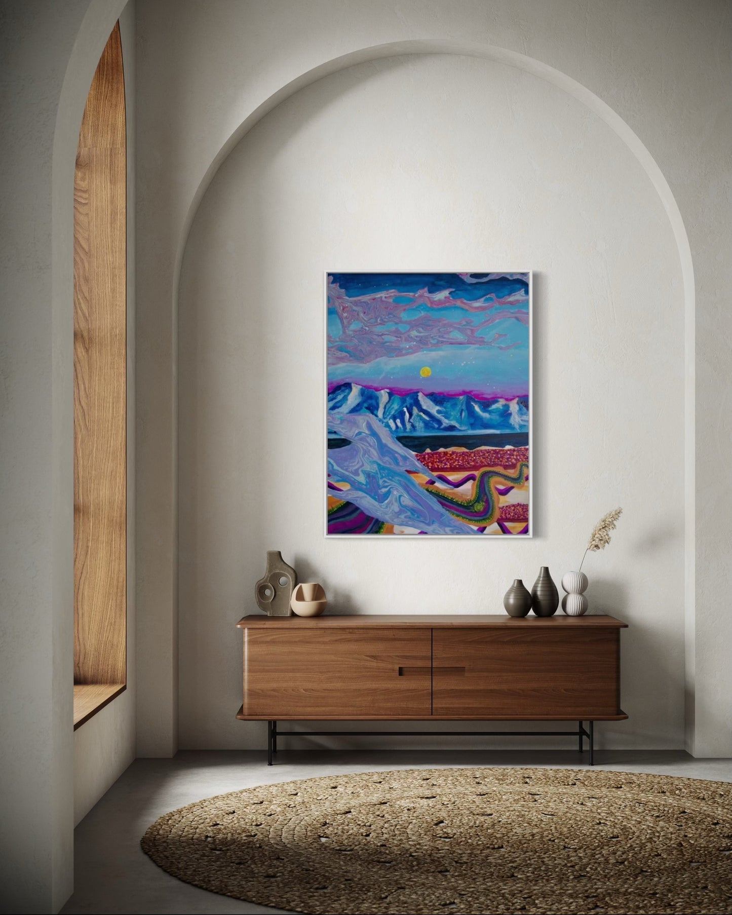 Evening Hour in the Sierras Print
