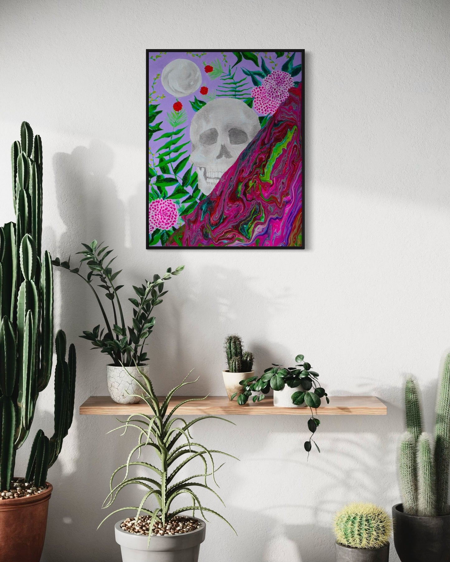 Flower and Bone Print